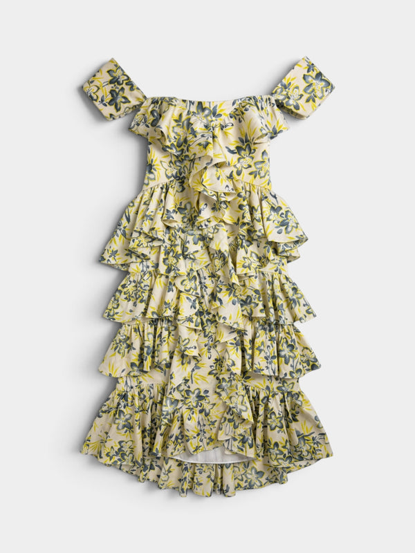 Eleonora Floral Silk Dress