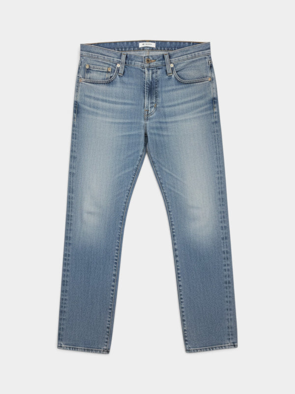 Medium Wash Straight Leg Denim Jeans