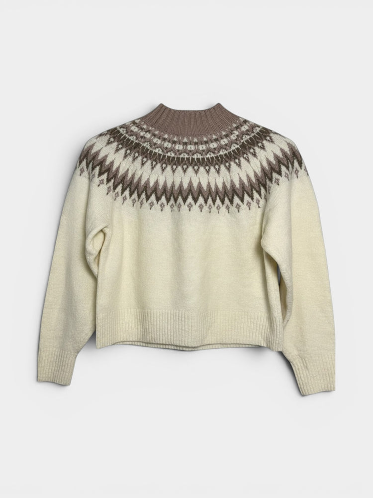 Mock Neck Knit Sweater