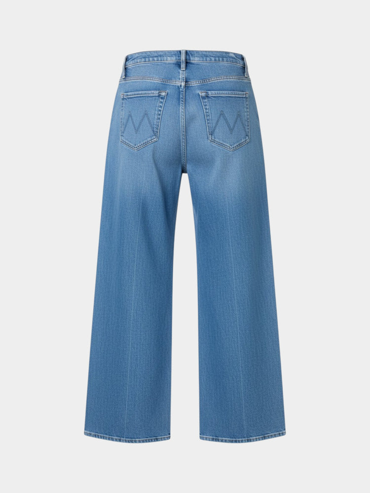 Wide Leg High Rise Blue Wash Denim Jeans