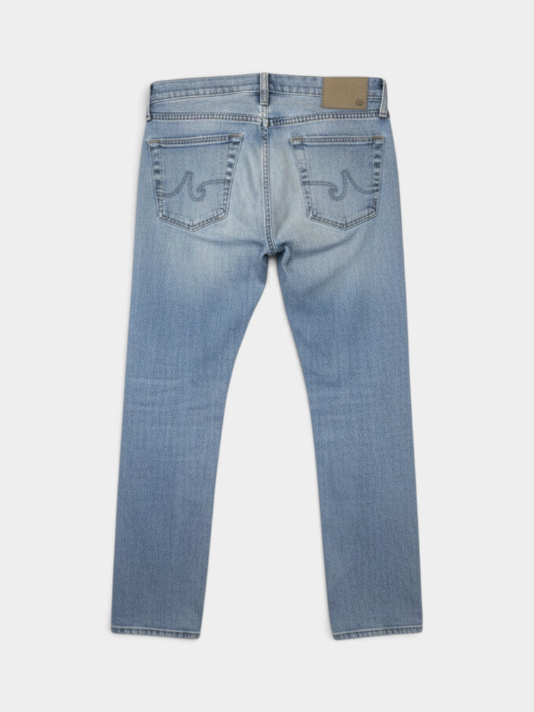 Medium Wash Straight Leg Denim Jeans