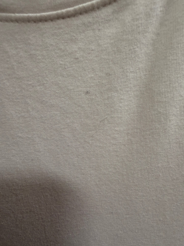 White Cotton Drop-Waist T-Shirt Dress