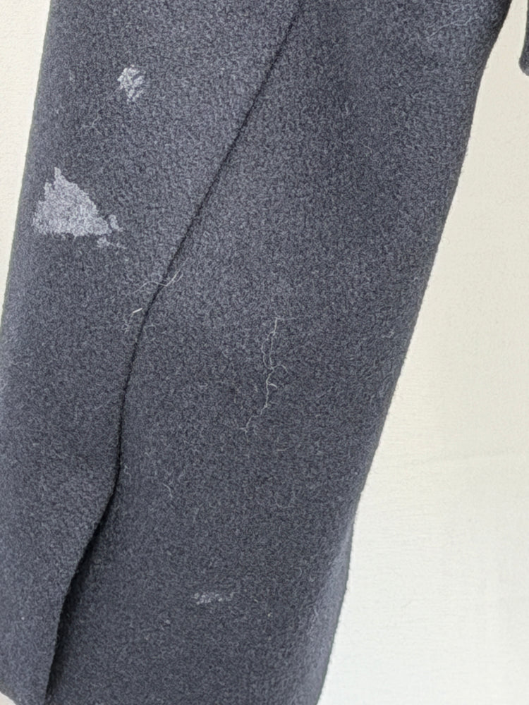 Navy Wool Rummy Military Cropped Jacket