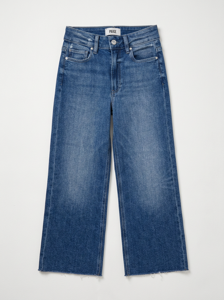 High-Rise Crop Wide Leg Jeans