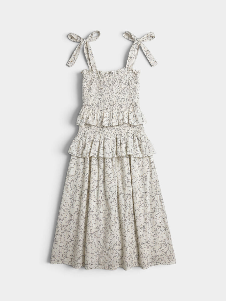 Smocked Ruffle Tiered Maxi Dress