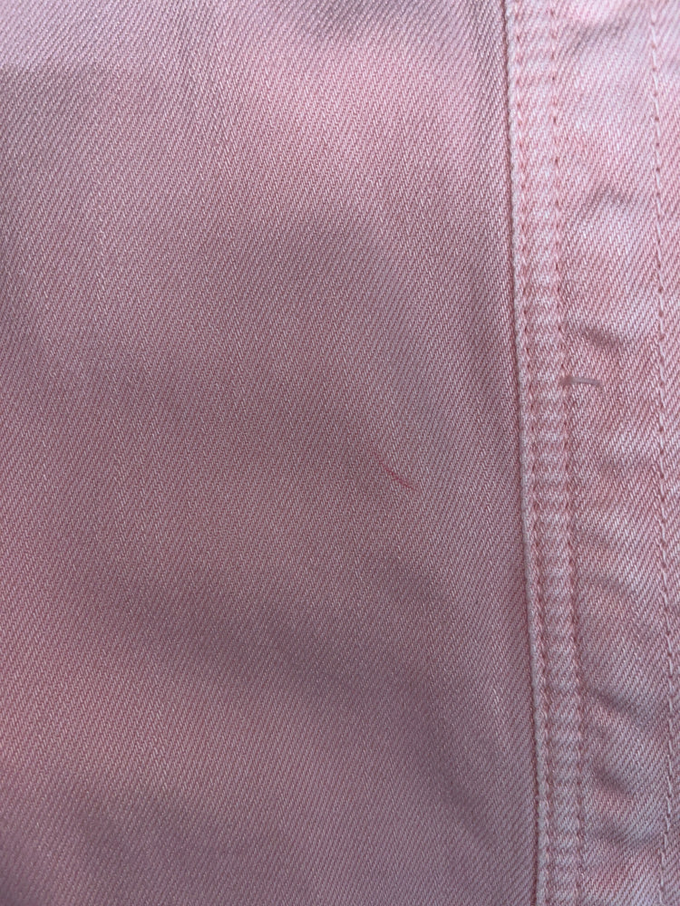 Pink Cotton Oversized Snap-Button Overshirt Jacket