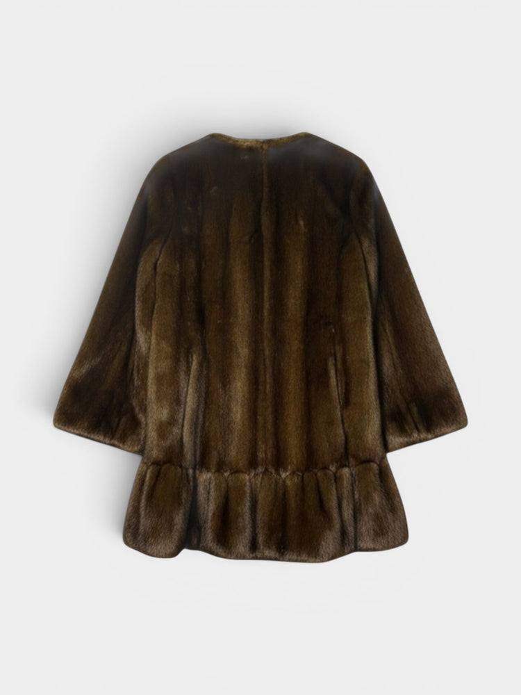 Brown Faux Fur Coat