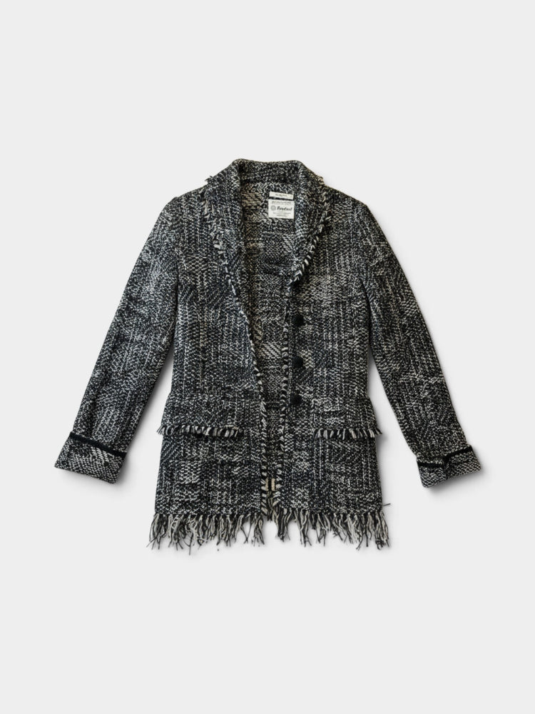 Tweed Fringe Blazer