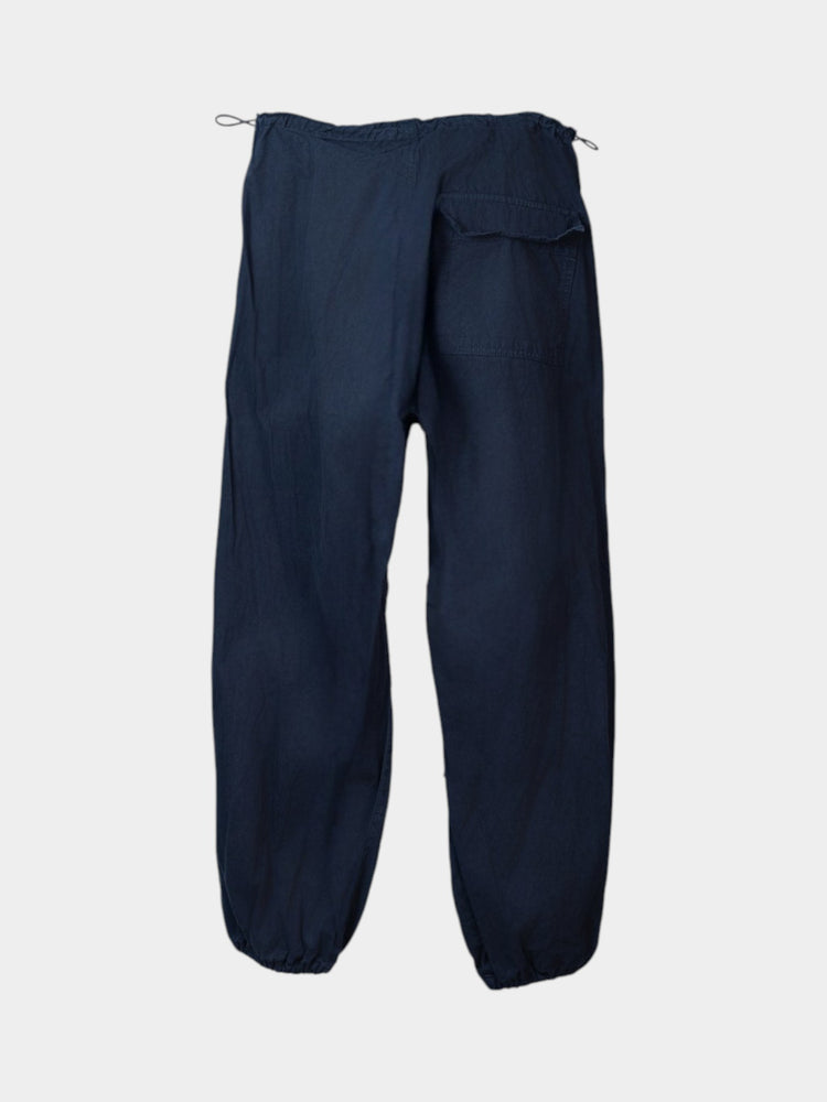 Navy Parachute Jogger Pants