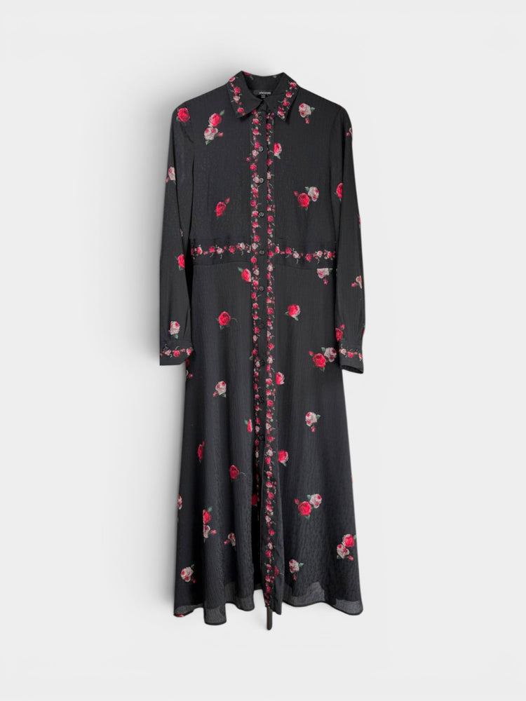 Rose Duster in Black