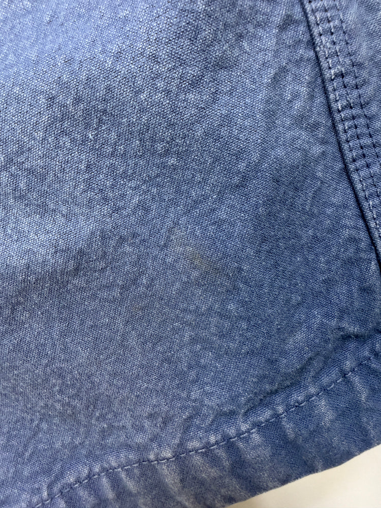 Blue Cotton Canvas Carpenter Pants