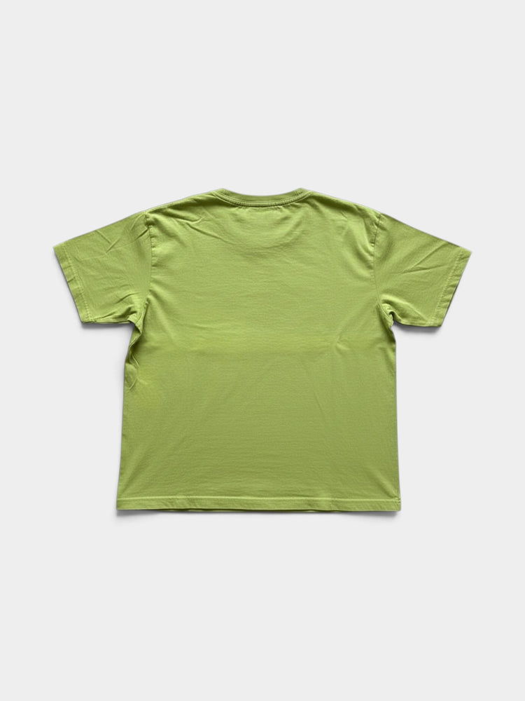 Green Hemp Organic Cotton Cropped Boxy T-Shirt