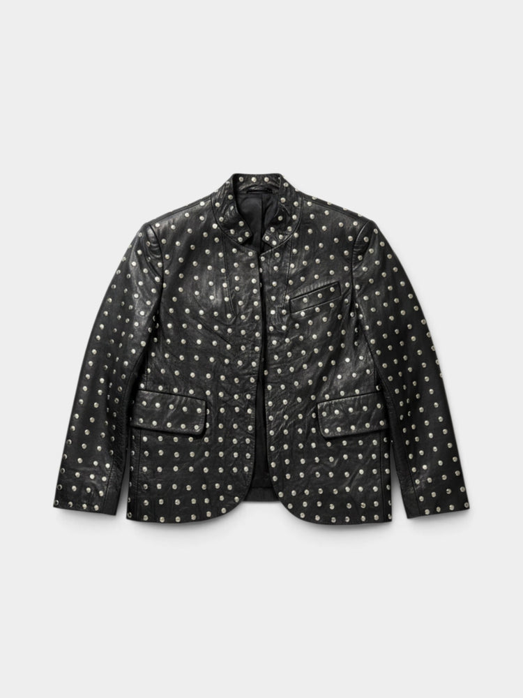Black Studded Jacket Défilé SS2020