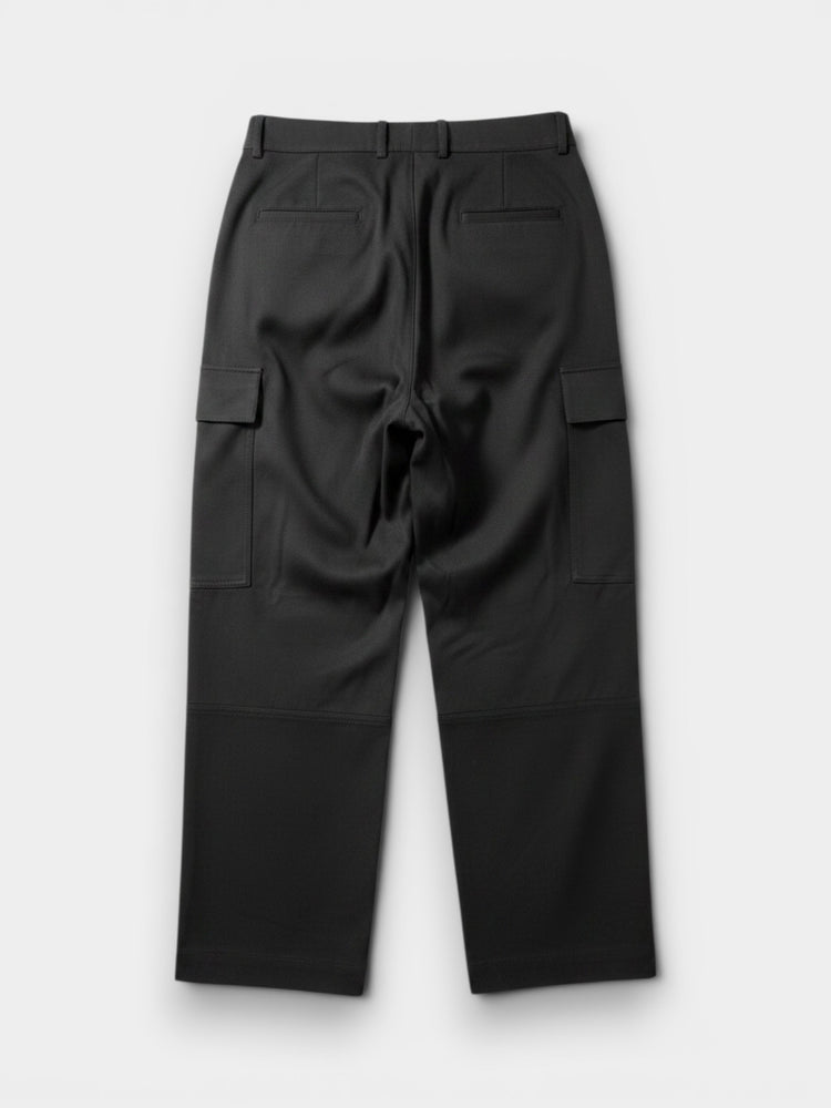 Straight-Leg Cargo Trousers with Flap Pockets