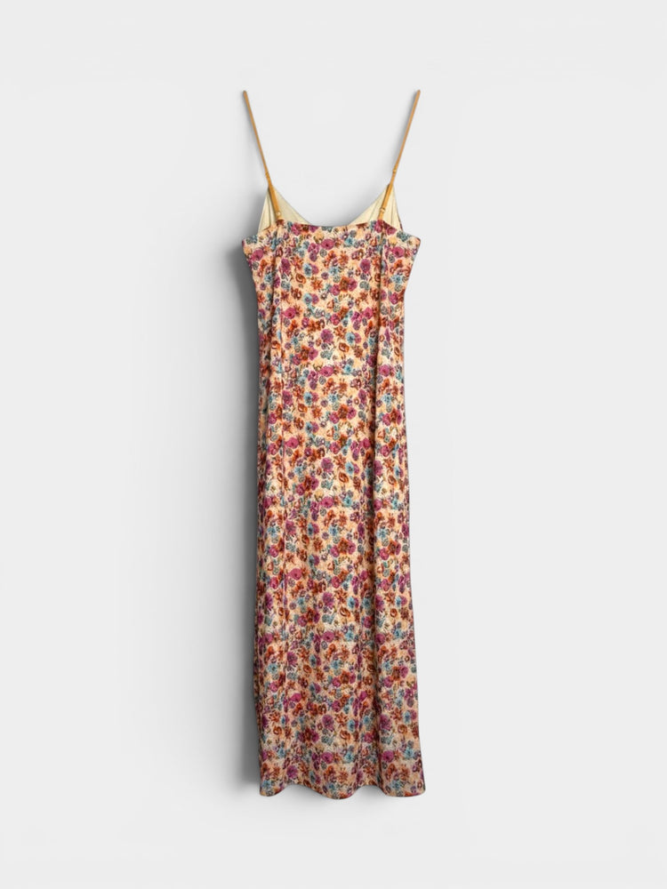 Floral Print Midi Slip Dress