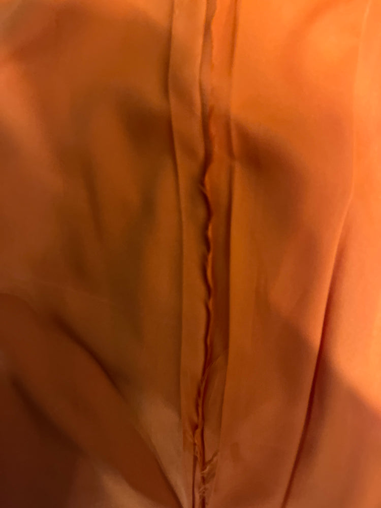 Handmade Burnt Orange Midi Slip Dress