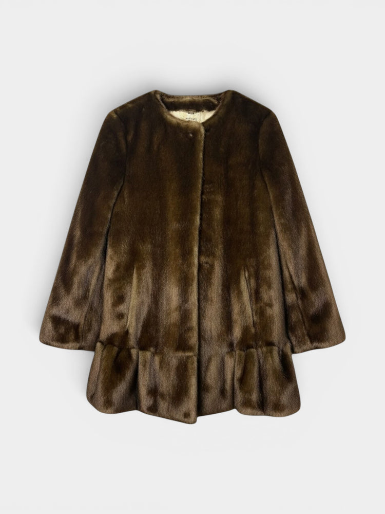 Brown Faux Fur Coat