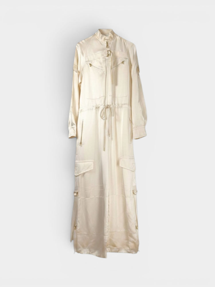 Satin wide-leg jumpsuit