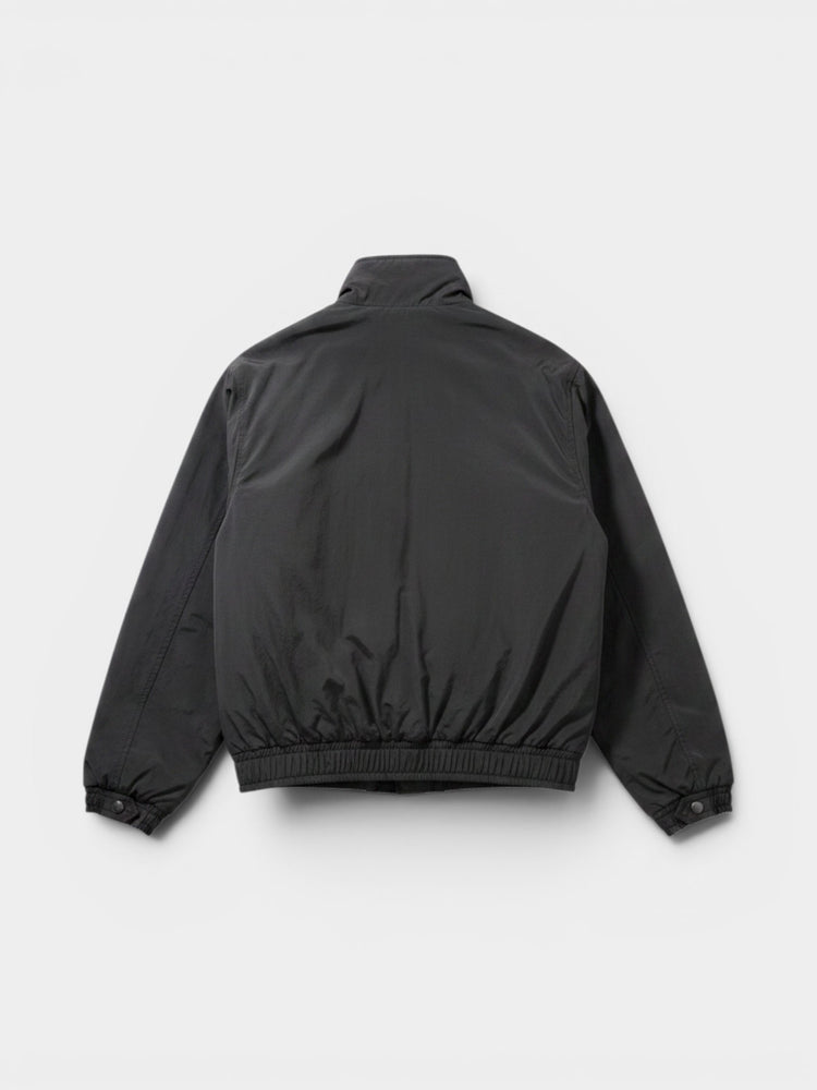 Black Insulated Bomber Jacket