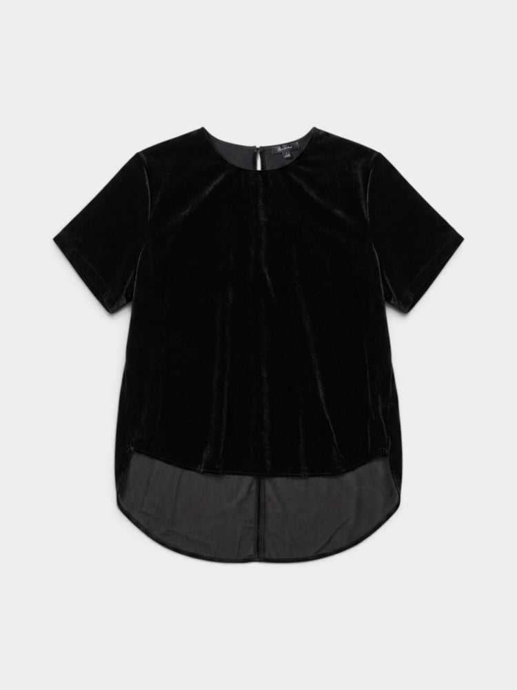 Black Short Sleeve Blouse