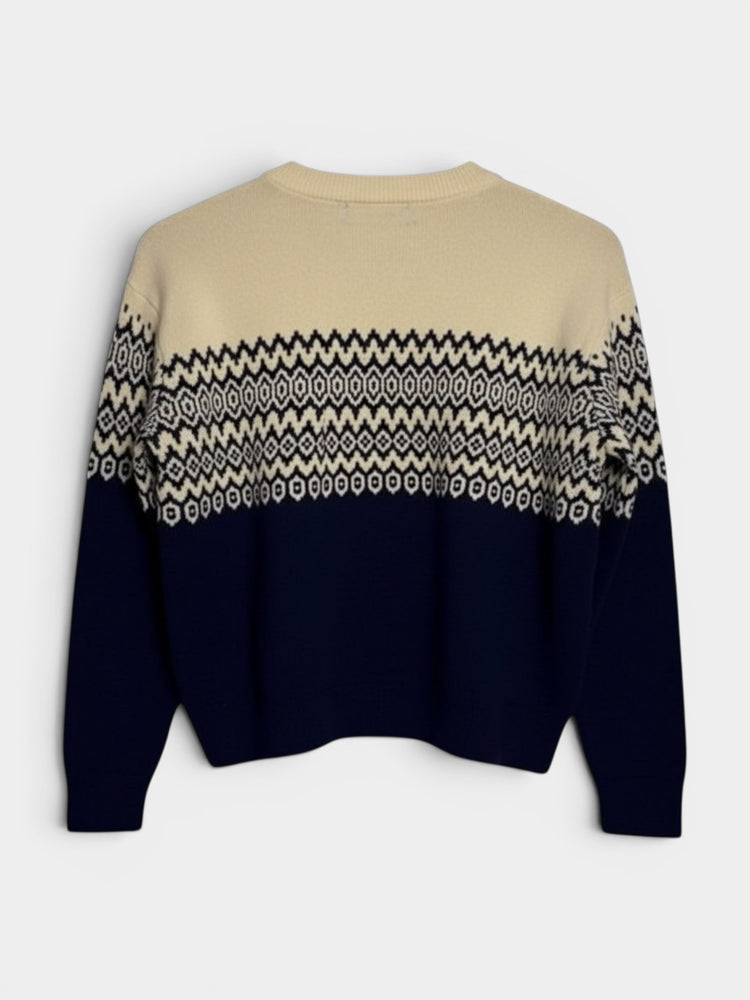 Fair Isle Crewneck Pullover Sweater