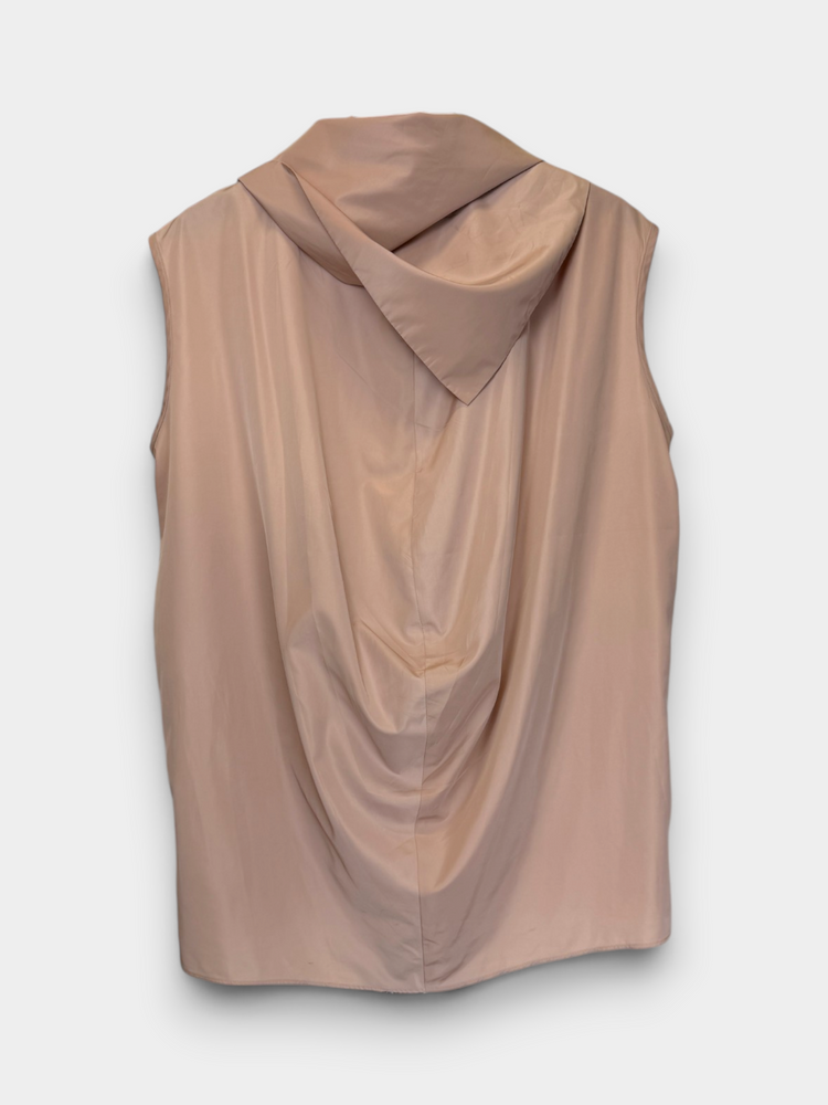Taupe Sleeveless Tank with Matching Handkerchief Scarf