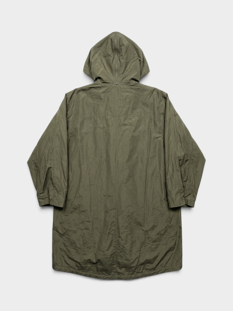 Olive Green Hooded Unisex Oversized Parka Coat