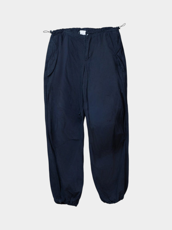 Navy Parachute Jogger Pants