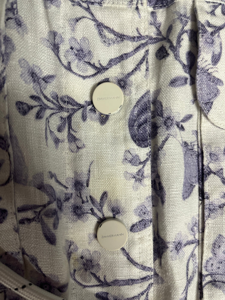 Blue Garden Floral Utility Jumpsuit