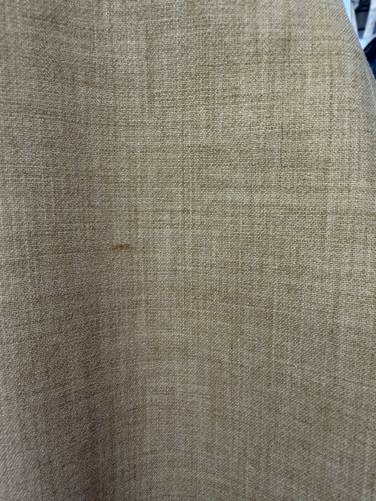 Tan Straight-Leg Tailored Trousers