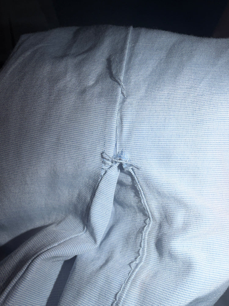Light Blue Short-Sleeve Tie-Front Jumpsuit