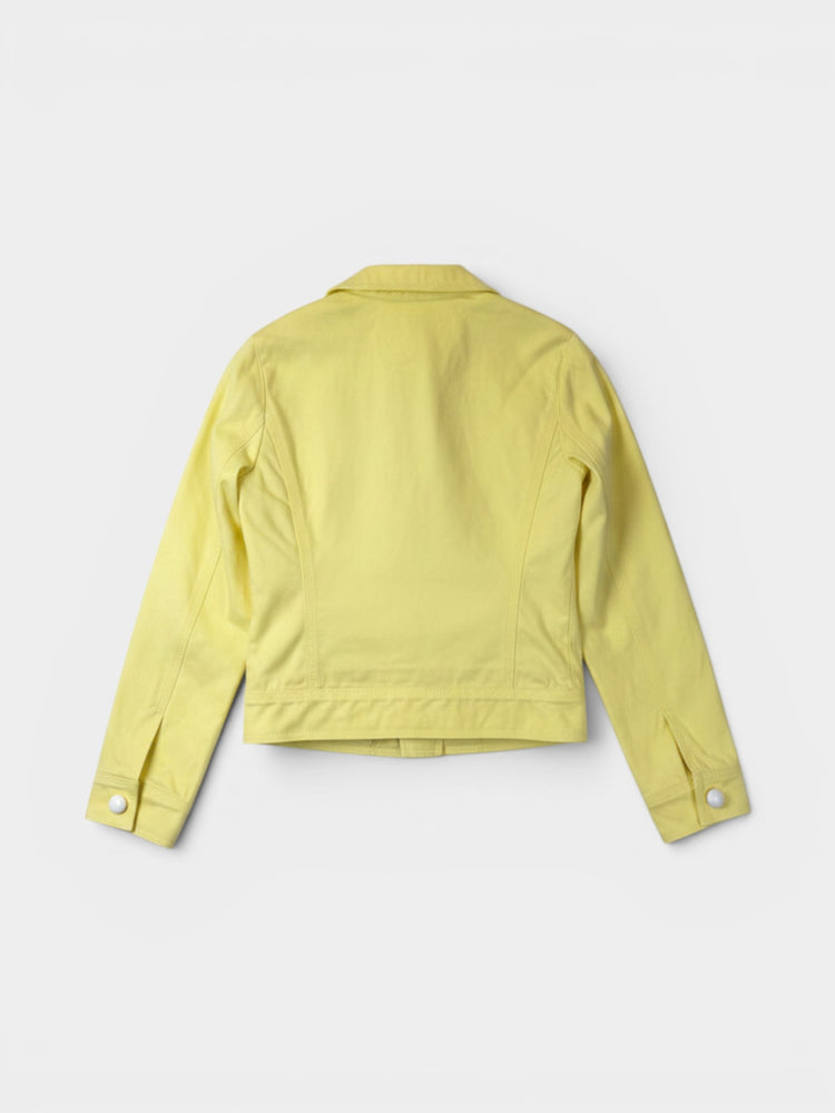 Yellow Snap Button Jacket