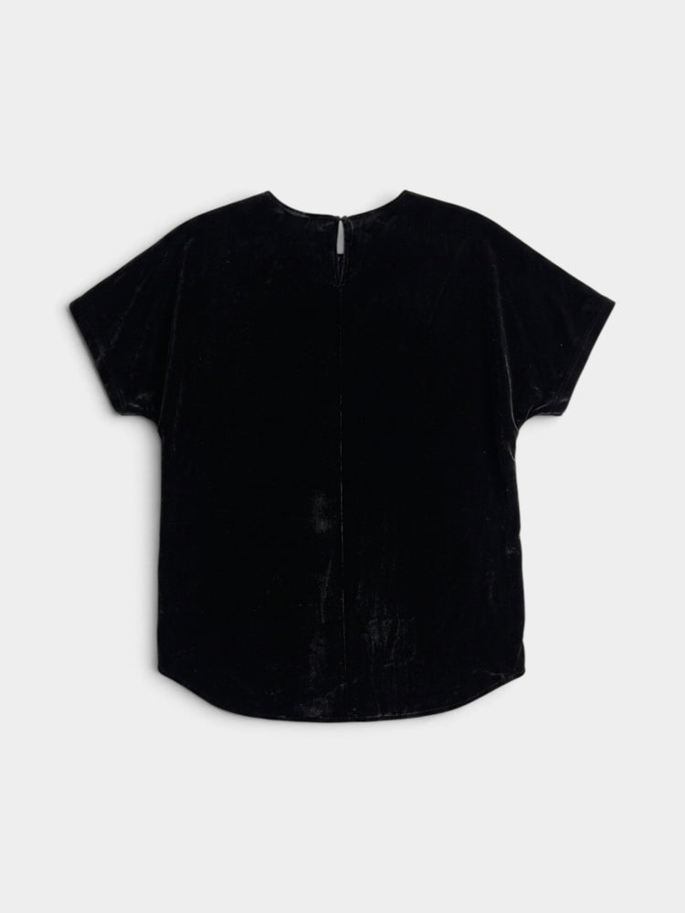 Black Short Sleeve Blouse