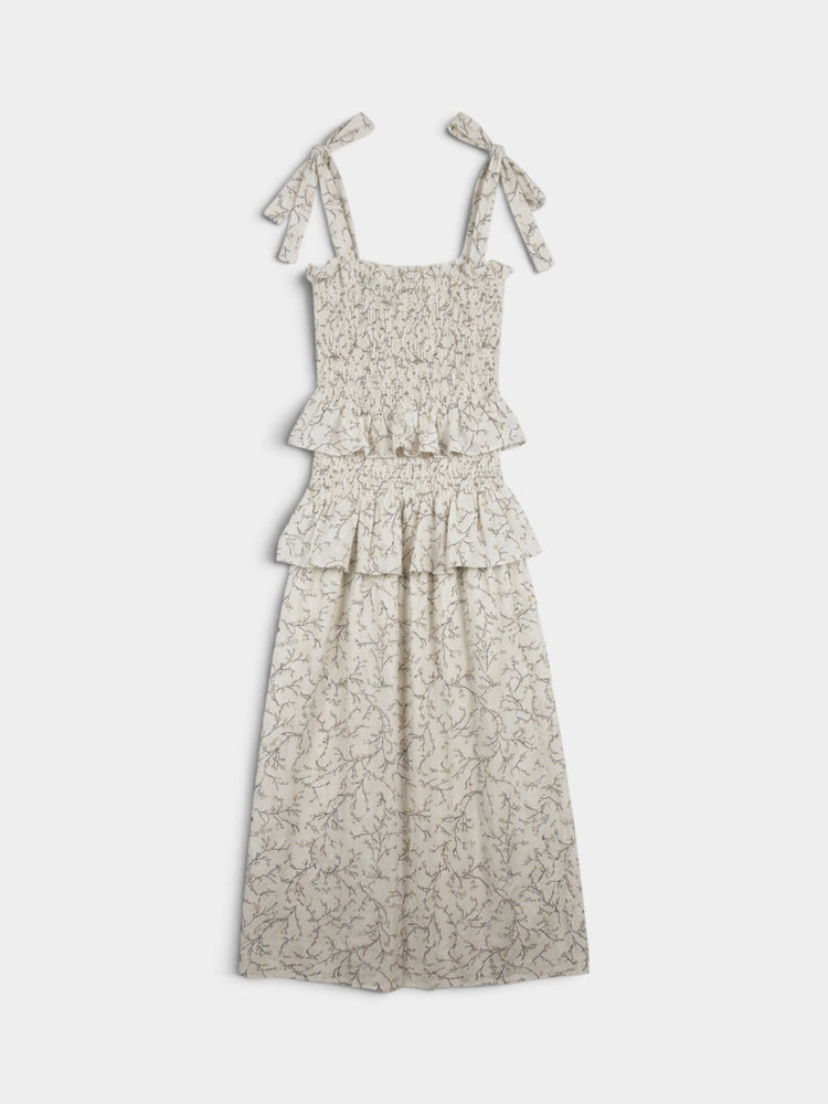 Smocked Ruffle Tiered Maxi Dress