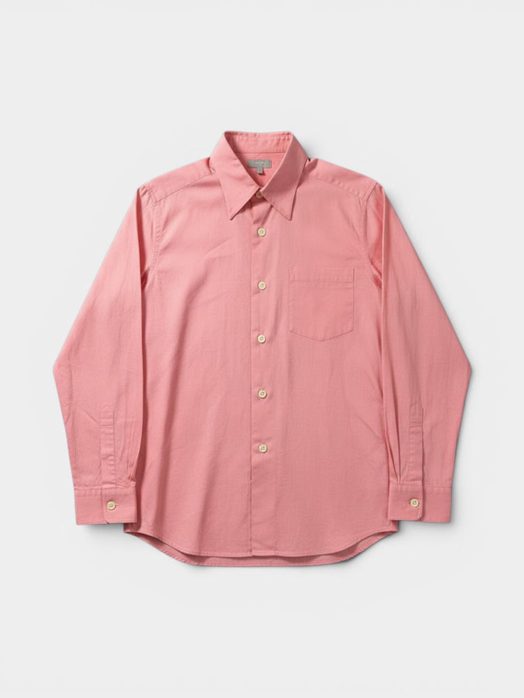 Coral Long-Sleeve Button-Down Shirt