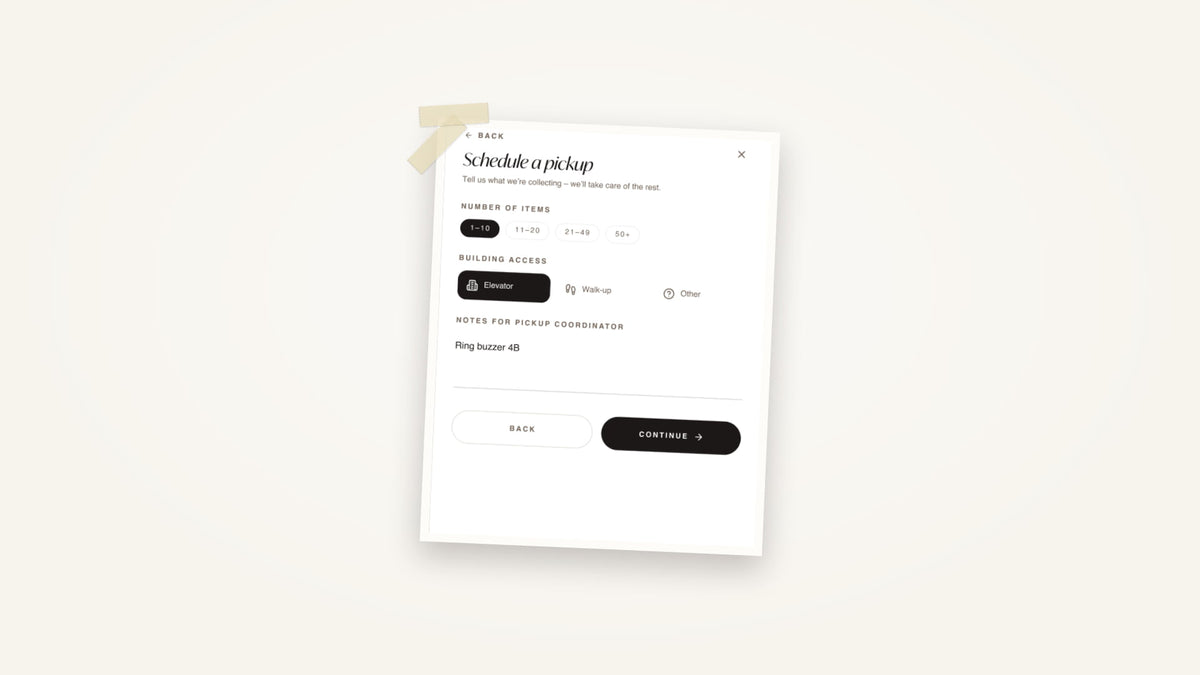 Schedule A Pickup
